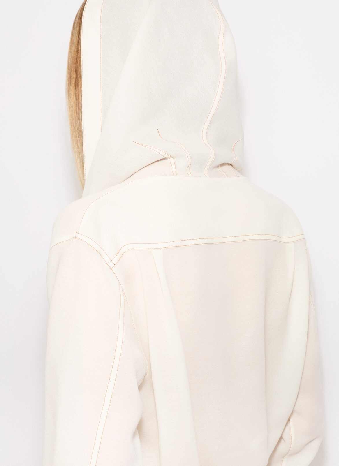 HOODED BODY SHIRT ALAÏA WHITE HOODED BODY SHIRT